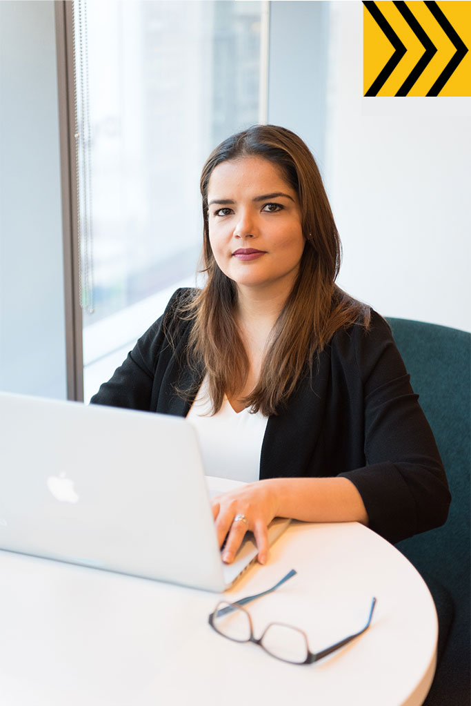 Legal Clinic Girl at Computer