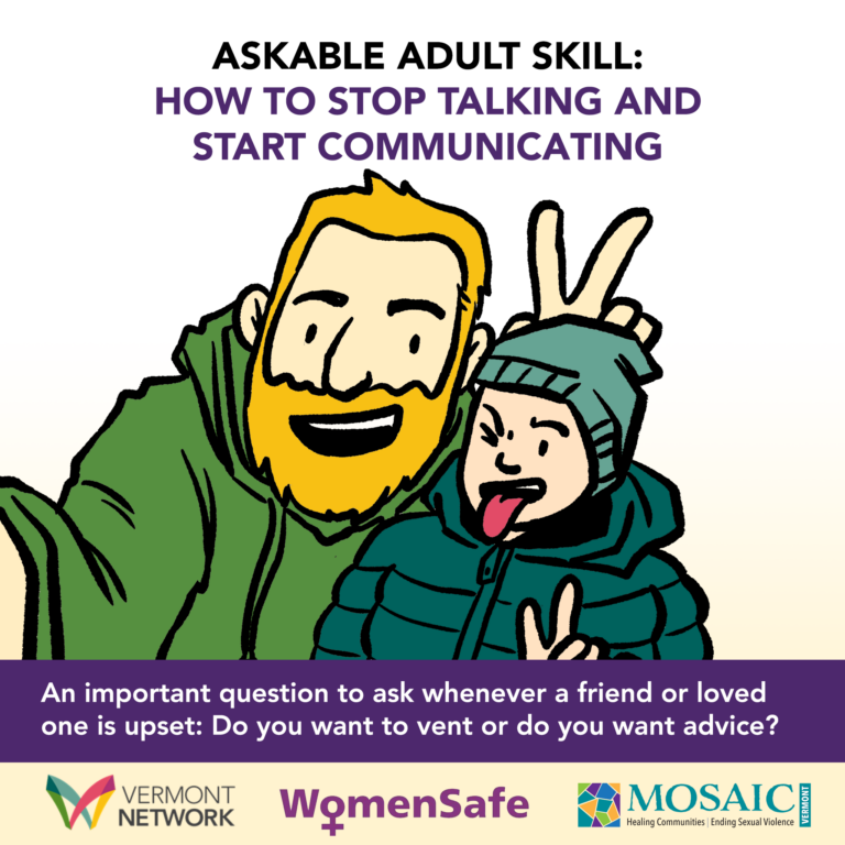 Askable Adult Skill: How to stop talking and start communicating